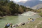 Водный поход на катамаранах, Кавказ, река Кубань 2013г.